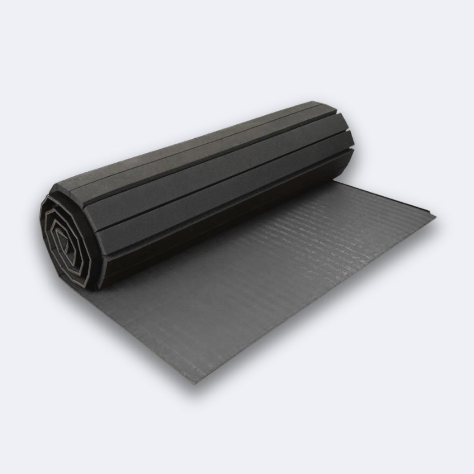 Black tatami roll-out mat
