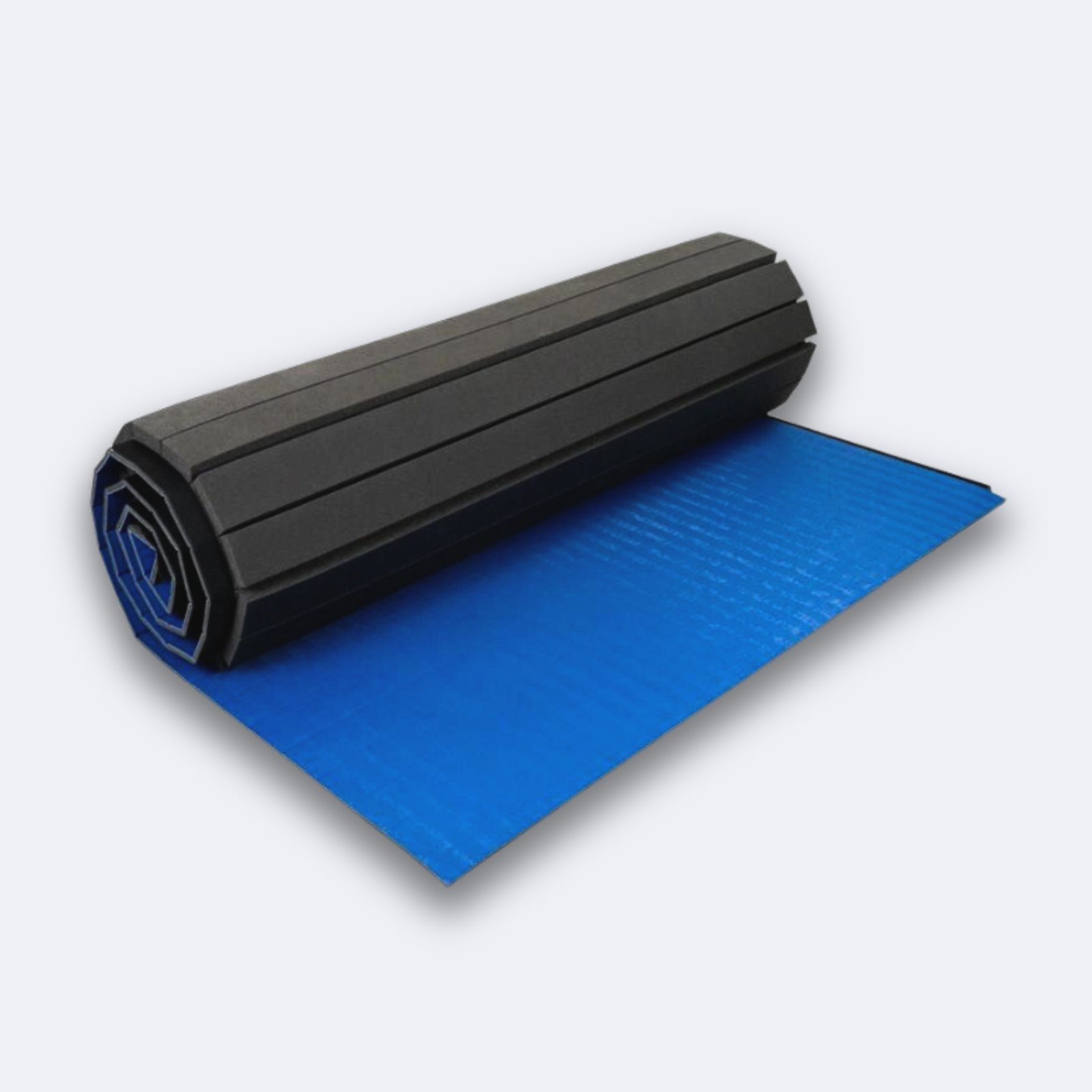 Blue tatami roll-out mat
