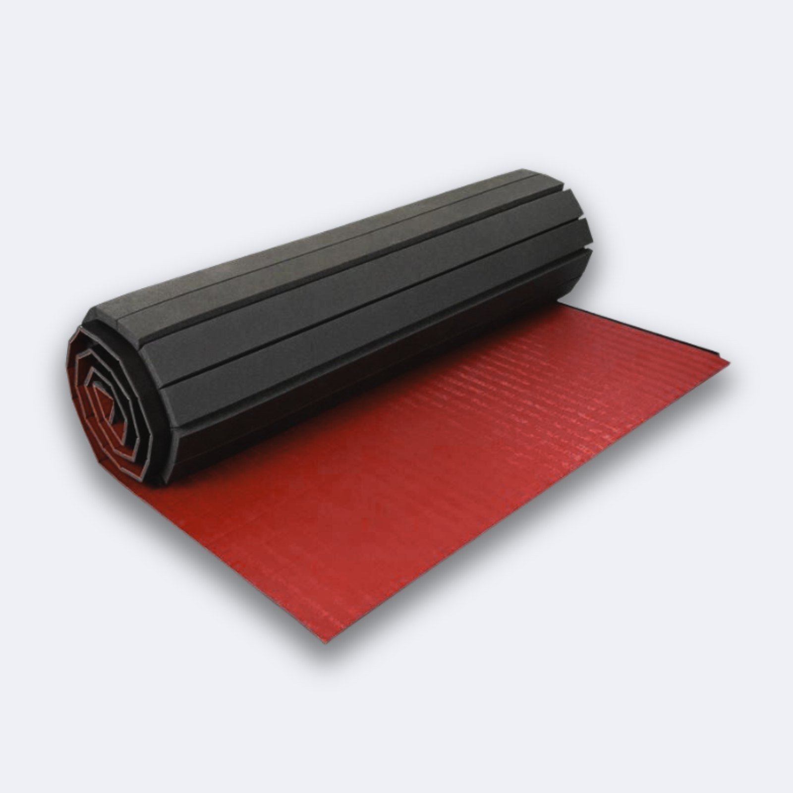 Red tatami roll-out mat