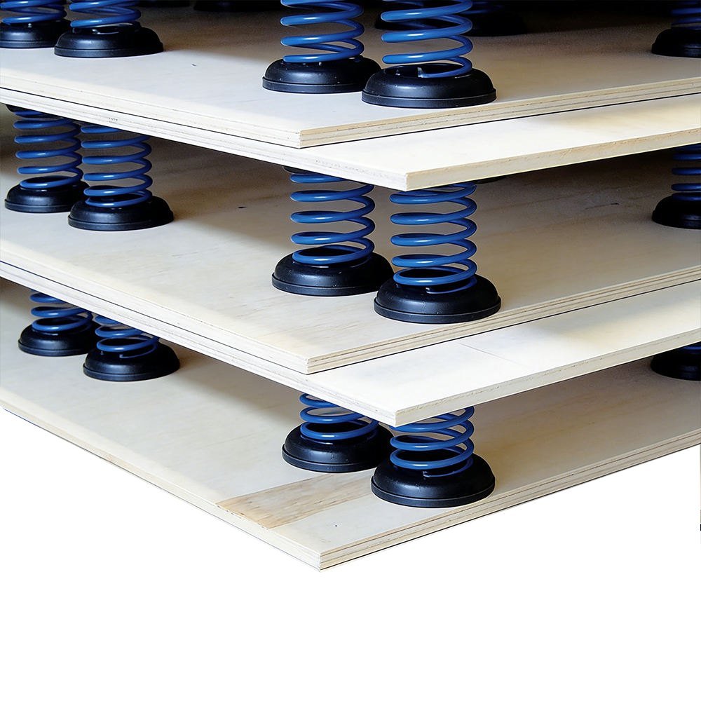 Coil springs under the deck